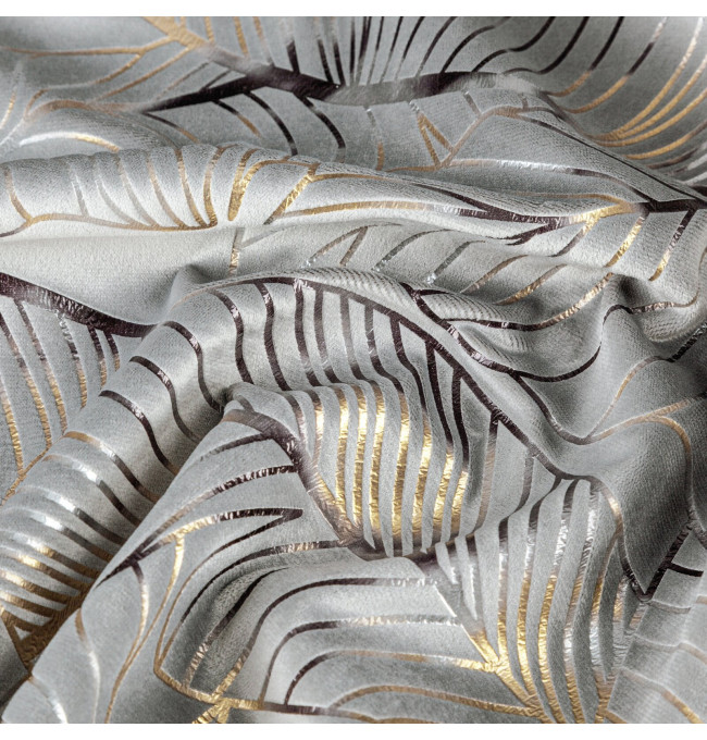 Hotový závěs ODĚTA tmavý ocelový - na průchodkách