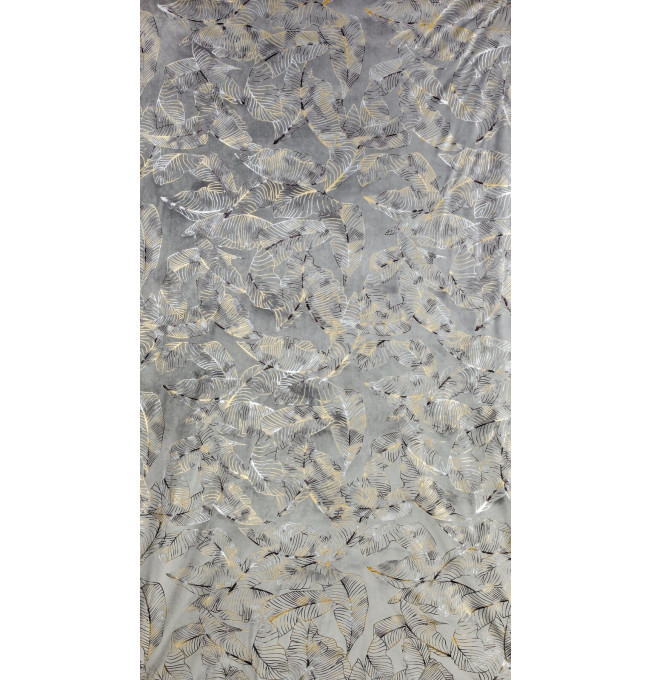 Hotový závěs ODĚTA tmavý ocelový - na průchodkách