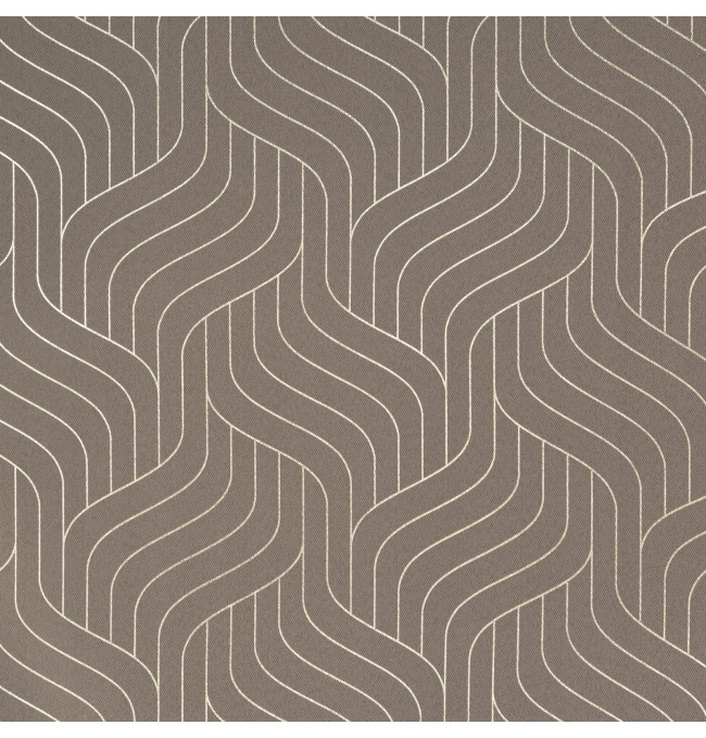 Hotový závěs OLETA tmavě béžový / šampaňské - na průchodkách