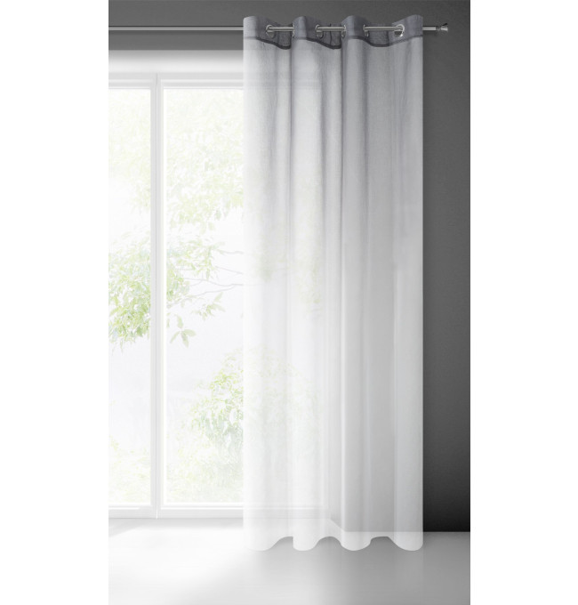 Hotový závěs RAVIA bílý - na průchodkách