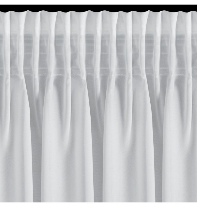 Hotová záclona ROSES 8 bílý - na pásce