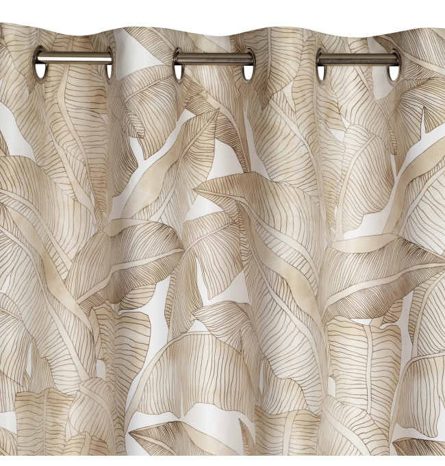 Hotový závěs SAMIRA bílý/béžový - na průchodkách