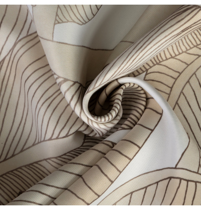 Hotový závěs SAMIRA bílý/béžový - na průchodkách