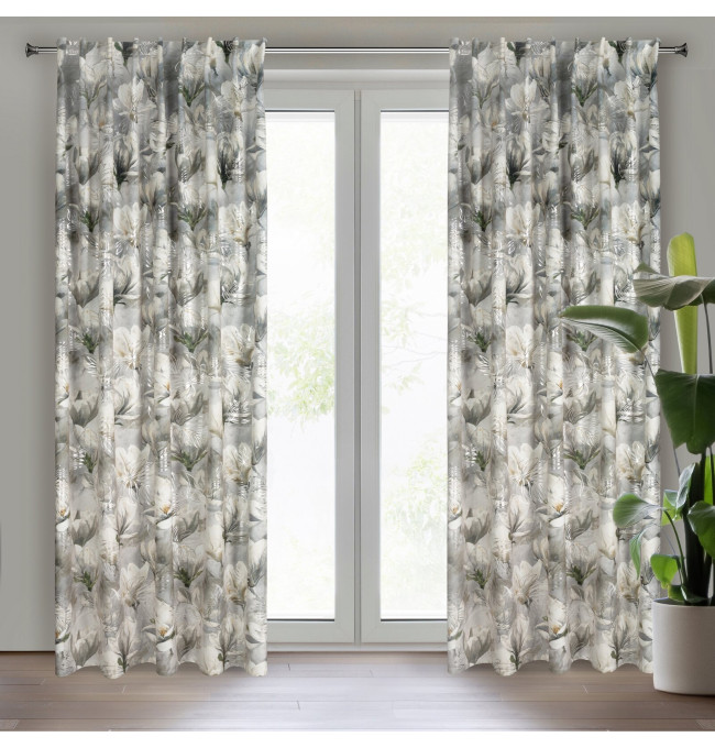 Hotový závěs SANDY ocelový - na pásce