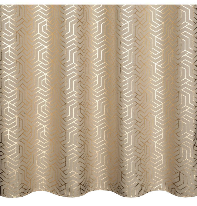 Hotový závěs SEMI cappuccino / šampaňské - na průchodkách