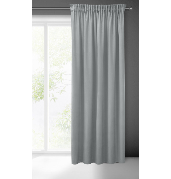 Hotový závěs PIERRE CARDIN SIBEL šedý na pásce