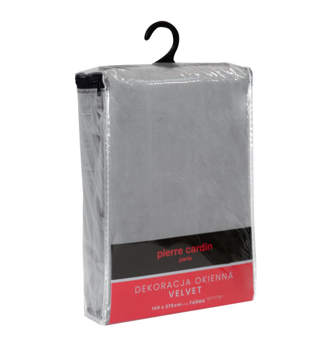 Hotový závěs PIERRE CARDIN SIBEL šedý na pásce