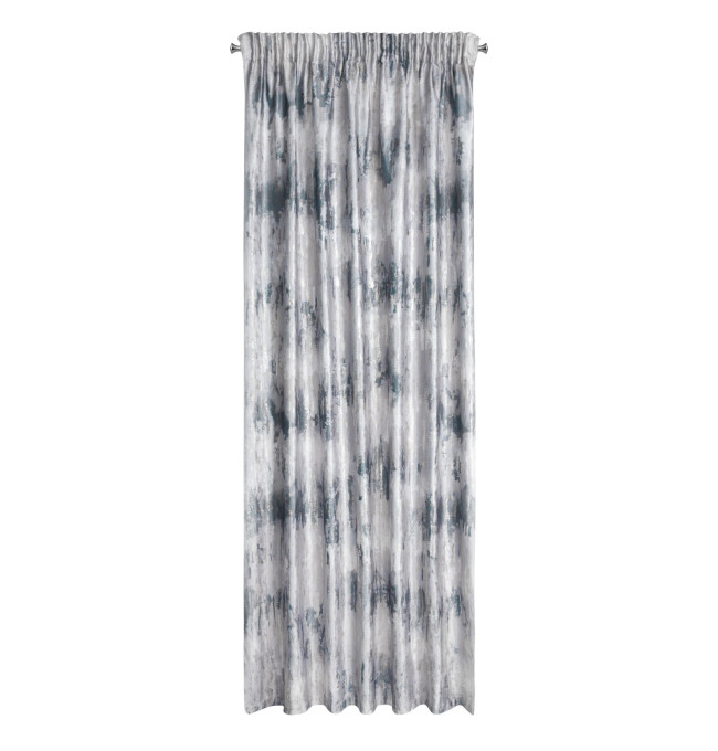 Hotový závěs TINA stříbrný - na pásce