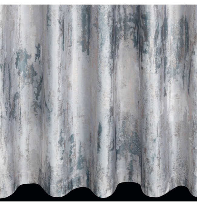 Hotový závěs TINA stříbrný - na pásce