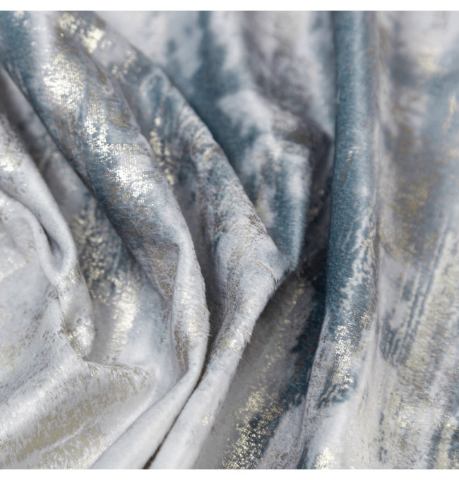 Hotový závěs TINA stříbrný - na pásce