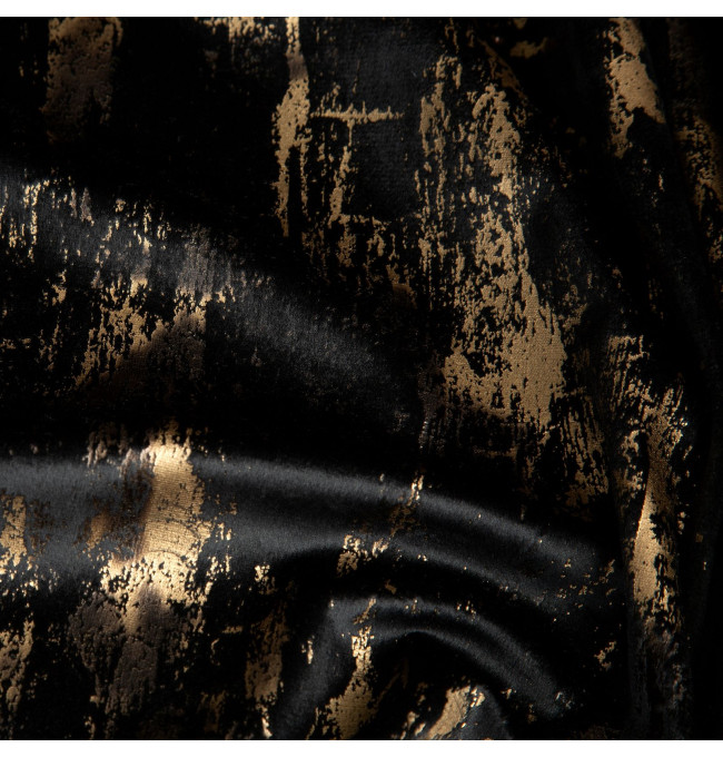 Hotový závěs TONIA černý - na průchodkách