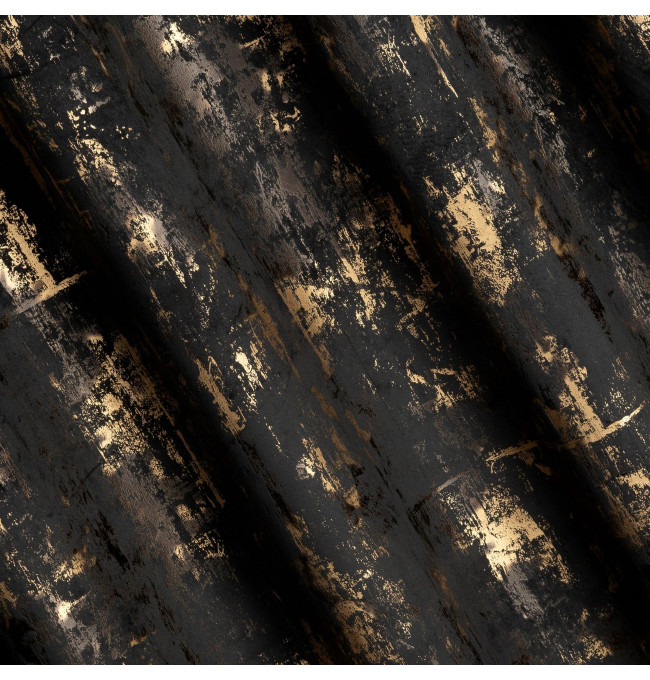 Hotový závěs TONIA černý - na průchodkách