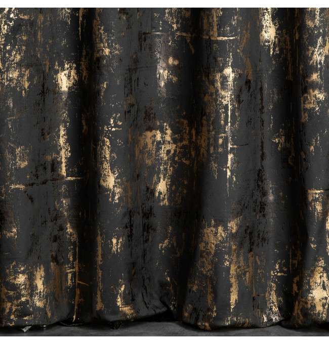 Hotový závěs TONIA černý - na průchodkách