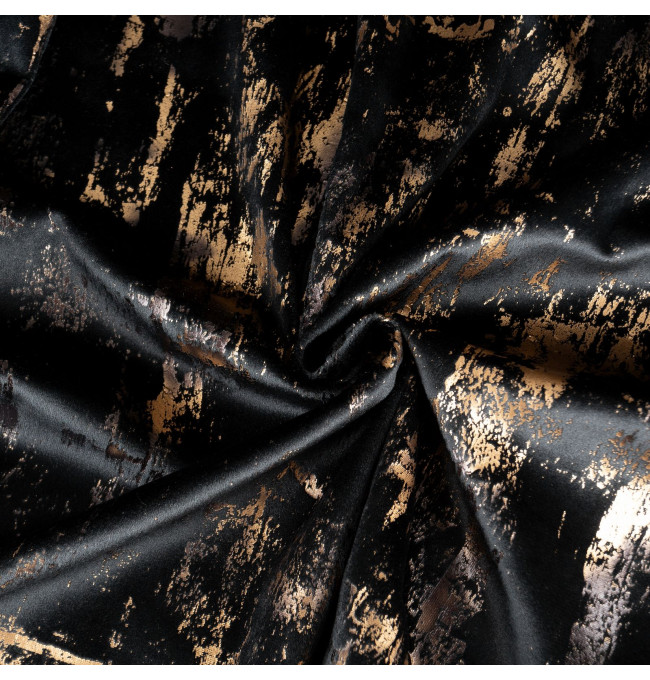 Hotový závěs TONIA černý - na průchodkách