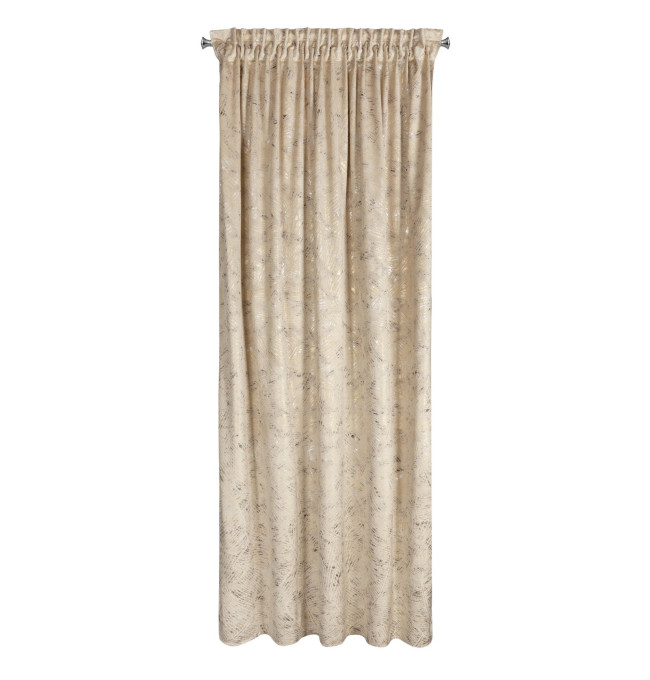 Hotový závěs TULIA béžový - na pásce