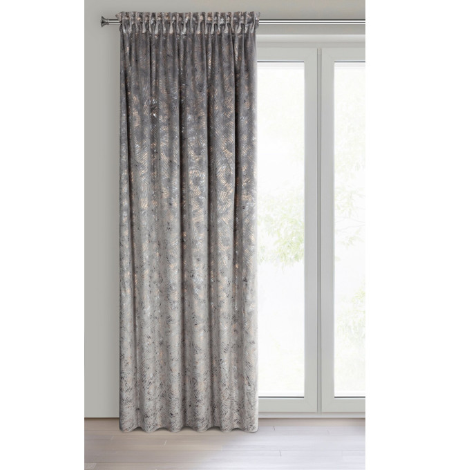 Hotový závěs TULIA ocelový - na pásce