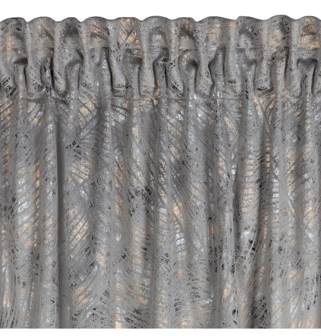 Hotový závěs TULIA ocelový - na pásce