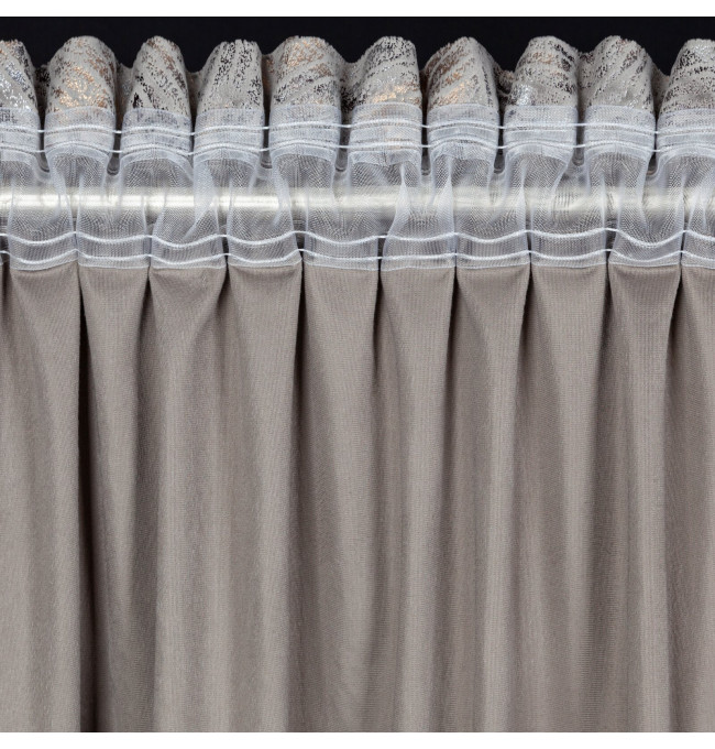 Hotový závěs TULIA ocelový - na pásce