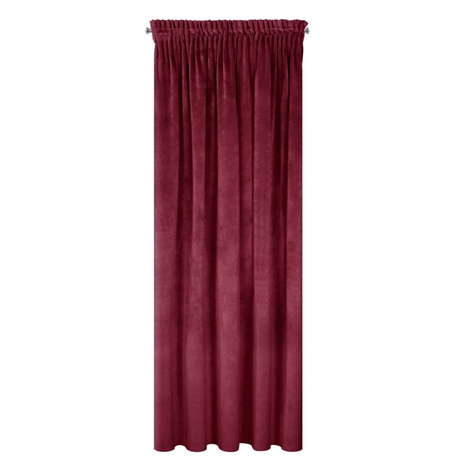 Hotový závěs VILLA bordový - na pásce