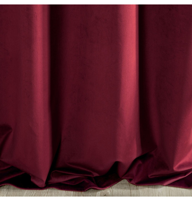 Hotový závěs VILLA bordový - na pásce