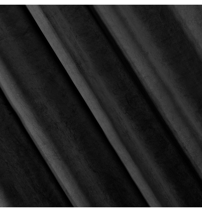 Hotový závěs VILLA černý - na pásce