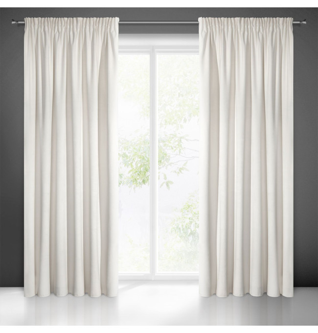 Hotový závěs VILLA krémový - na pásce