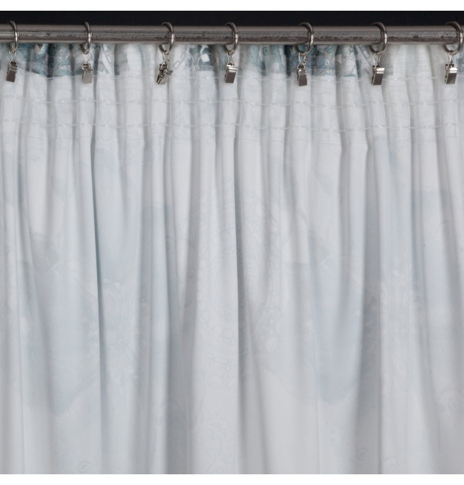 Hotový závěs VIVIAN tyrkysový - na pásce