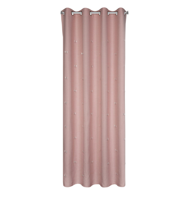 Hotový závěs WENDY růžový - na průchodkách