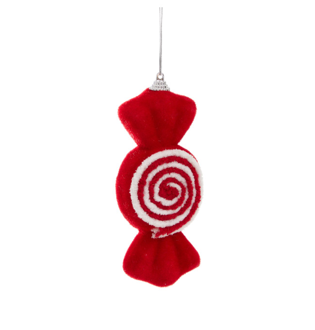 Vánoční ozdoba TWINKLE bonbón, červená 862156