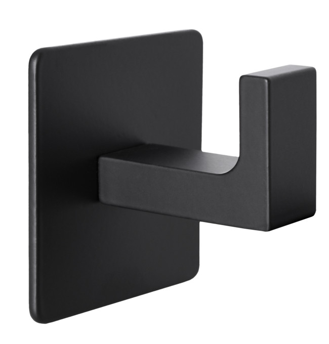 Sada dvou koupelnových věšáků KSANTI černá (2 ks)