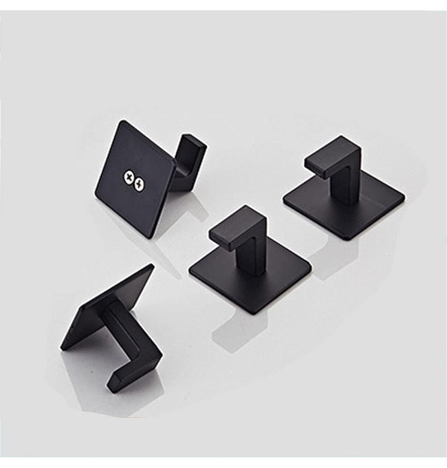 Sada dvou koupelnových věšáků KSANTI černá (2 ks)