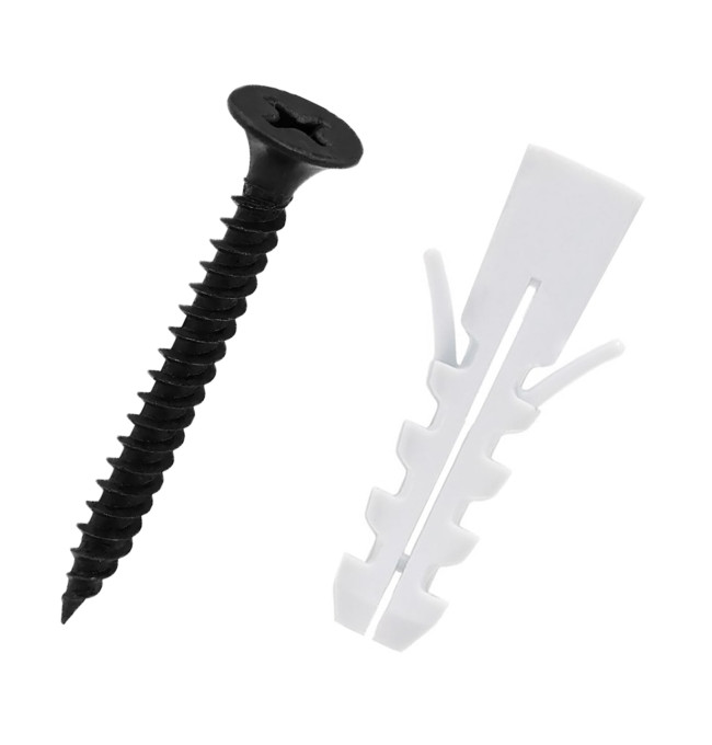 Sada pěti věšáků ABRIS černá (5 ks)