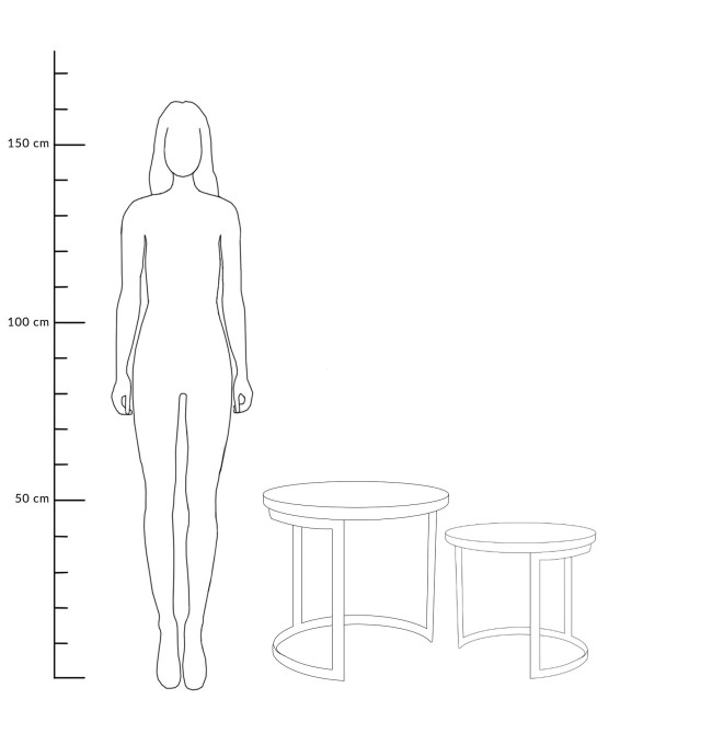 Set dvou kávových stolků HARVEY ALL 927175