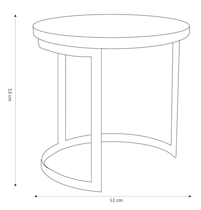 Set dvou kávových stolků HARVEY ALL 927175