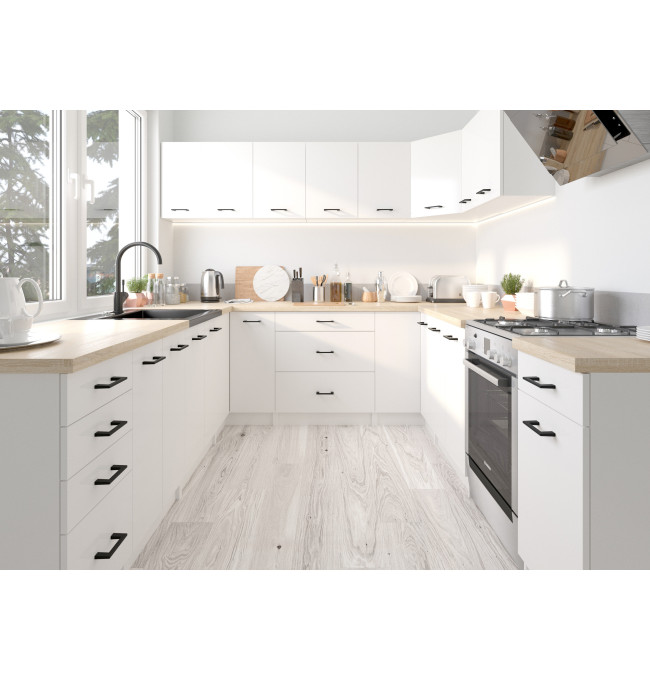 Kuchyňská linka OLIVIA H720 1.8 m s vitrínou beton