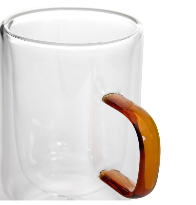 Sada dvou hrníčků CEMBRA RETRO s dvojitým dnem 888132 350 ml