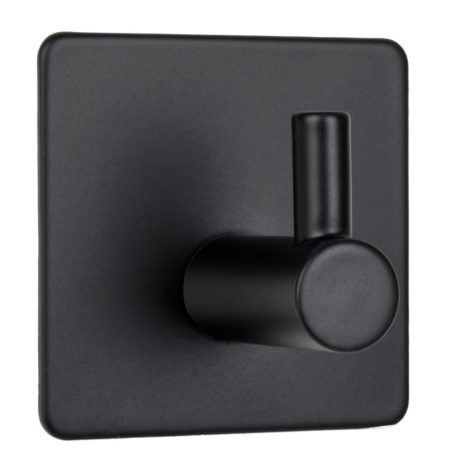 Sada čtyř koupelnových věšáků KOTOS černá (4 ks)