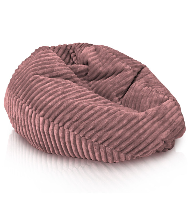 Sedací pytel Sako starorůžový stripe